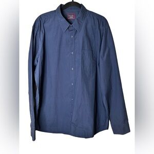 Untuckit Long Sleeve Dress Shirt Size XXL Navy